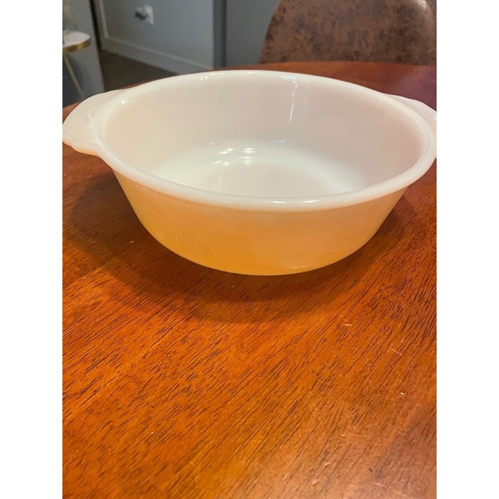 Vintage Fire King‎ Peach Luster Oven Ware Casserole Baking Dish Bowl